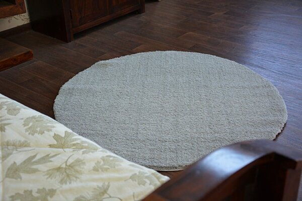 Koberec Micro fiber soft shaggy stříbrný
