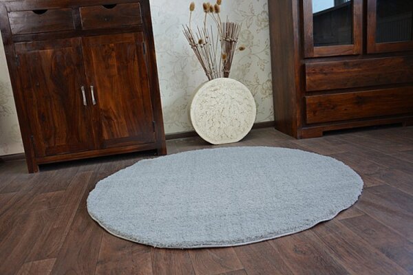 Koberec Micro fiber soft shaggy stříbrný