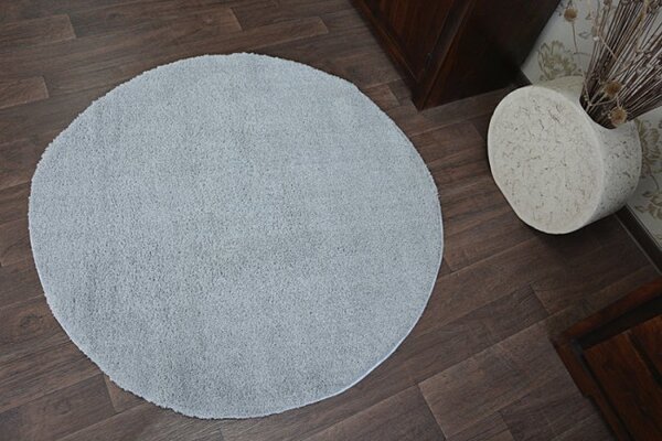 Koberec Micro fiber soft shaggy stříbrný