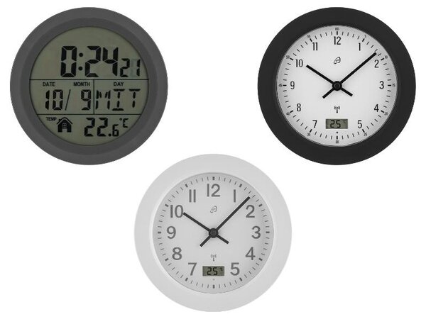 Auriol® Koupelnové hodiny řízené rádiovým signálem (100392901)