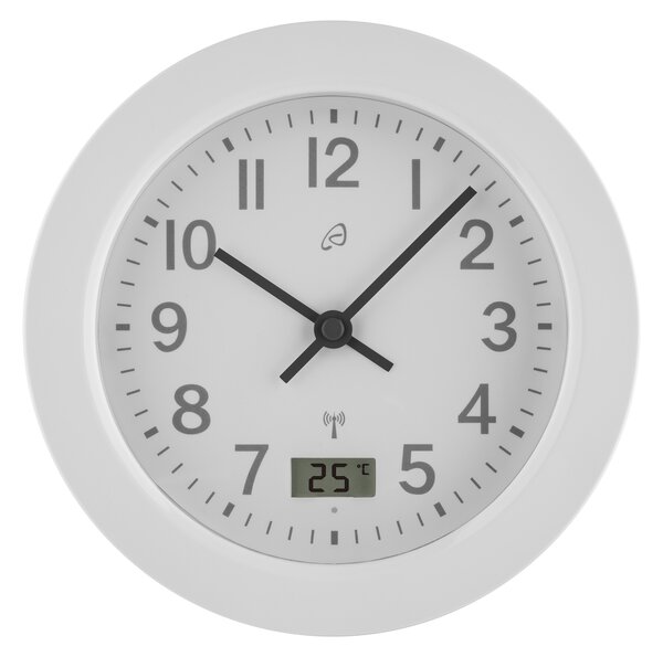 Auriol® Koupelnové hodiny řízené rádiovým signálem (bílá) (100392901001)