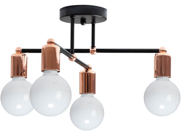 Toolight Čtyřnásobná závěsná stropní lampa z růžového zlata 392200