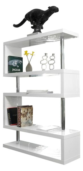 DĚLICÍ STĚNA, vysoce lesklá bílá, 120/165/35 cm Livetastic - Online Only regály & police, Online Only