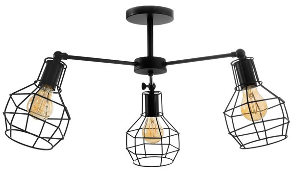 Toolight Závěsná stropní kovová lampa Loft APP734-3C