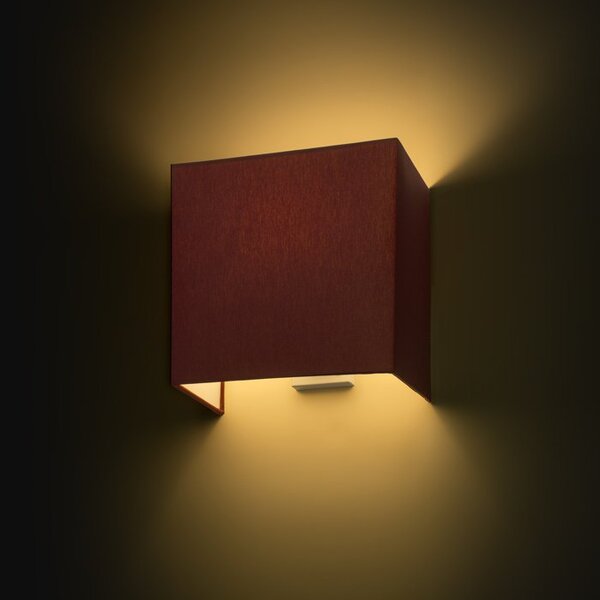LOPE W 25/14 nástěnná Chintz terakota 230V E27 28W - RED - DESIGN RENDL