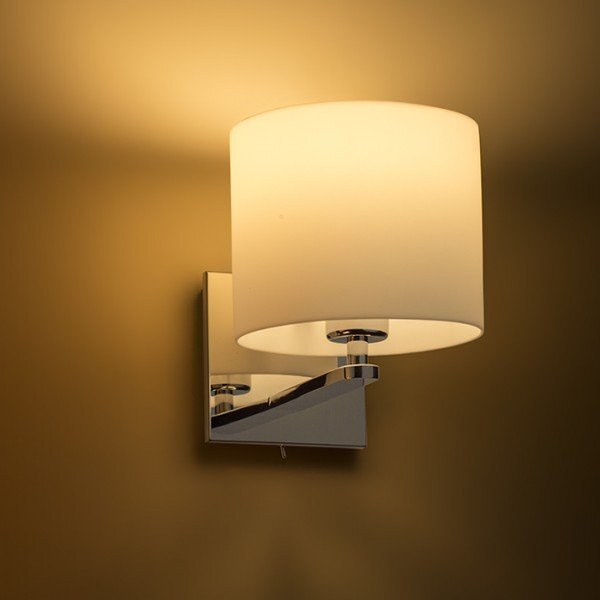 PENTHOUSE nástěnná bílé PVC chrom 230V E27 42W - RED - DESIGN RENDL