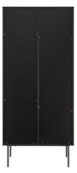 VITRÍNA, dub, černá, barvy dubu, 79/179/43 cm Livetastic - Kredence a vitríny, Online Only