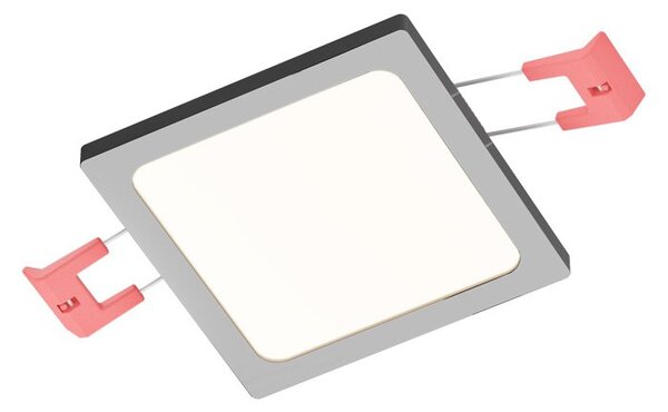 SLENDER SLIM SQ 9 zápustná černý chrom 230V LED 8W 3000K - RED - DESIGN RENDL