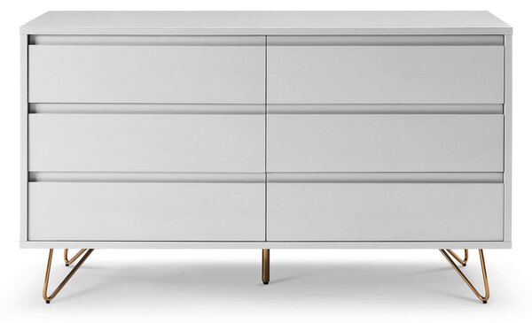 KOMODA, bílá, 120/70/40 cm Livetastic - Šuplíkové komody, Online Only