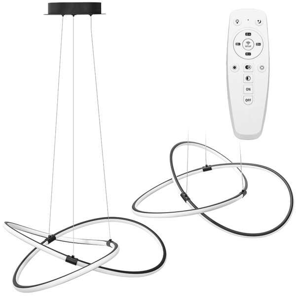 Toolight Toolight, LED závěsné svítidlo APP1193-CP, černá, OSW-40024