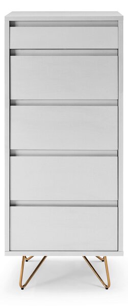 KOMODA, bílá, 45/110/40 cm Livetastic - Šuplíkové komody, Online Only