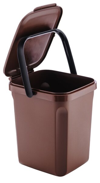 Denox Organic odpadkový koš na bioodpad 10 l, hnědý