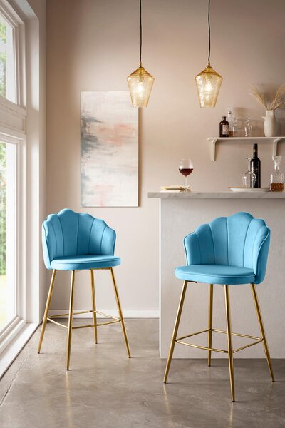 SADA BAROVÝCH ŽIDLÍ 2 kusy MID.YOU - Jídelní židle, Online Only