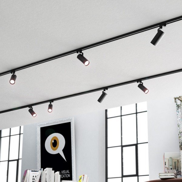 FANGIO pro tříokr. lištu černá 230V LED 25W 36° 3000K - RED - DESIGN RENDL