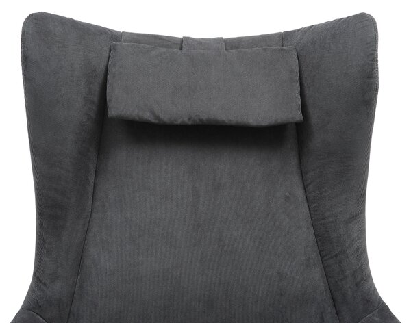 KŘESLO S PODNOŽKOU, textil, antracitová Livetastic - Online Only křesla & taburety, Online Only