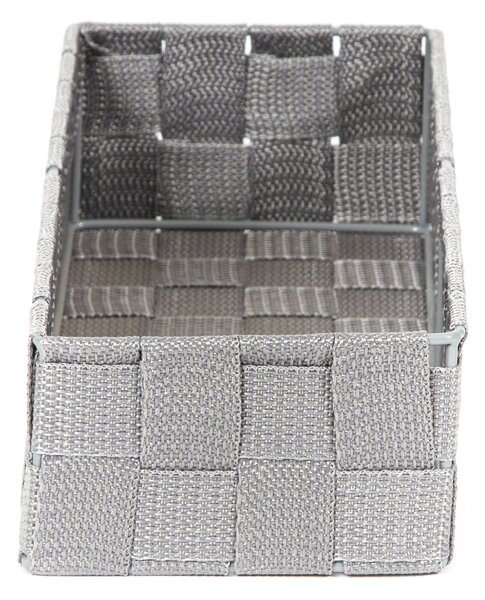 Úložný organizér do zásuvky Compactor TEX - košík L, 30 x 12 x 7 cm, šedý