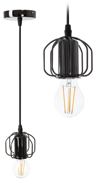 Toolight Stropní závěsné svítidlo ve stylu Loft APP595-1CP Black