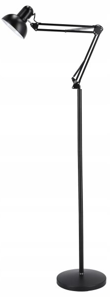 Stojací lampa 1xE27/40W/230V černá
