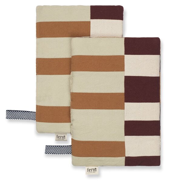 Chňapka z organické bavlny Patchwork Oblong