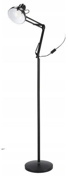 Stojací lampa 1xE27/40W/230V černá