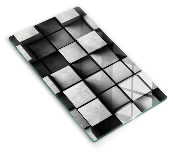Skleněná krájecí deska 3d geometrie pozadí