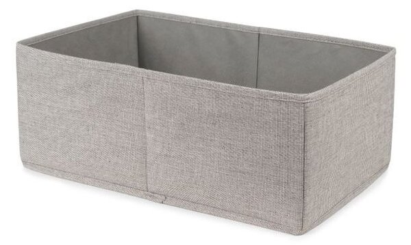 Úložný box Compactor Oxford 26 x 42 x 16,5 cm, polyester, šedo-béžový