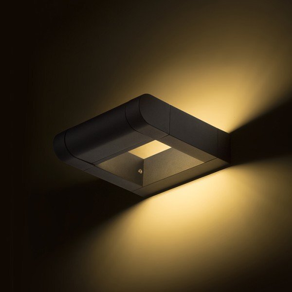 RED R12623 AQUE nástěnná matná černá 230V LED 8W IP54 3000K - RED - DESIGN RENDL