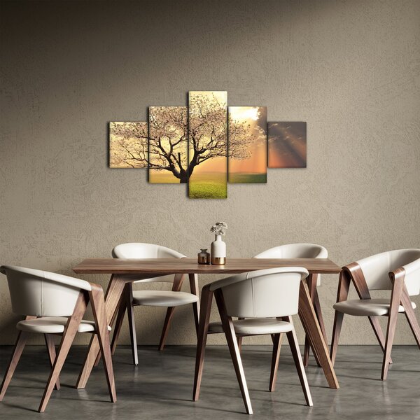 Obraz stromu na louce (125x70 cm)