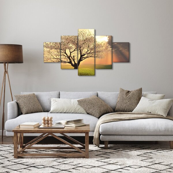 Obraz stromu na louce (125x70 cm)