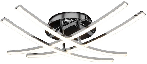 Toolight - Moderní LED stropní svítidlo APP398-C, chromová, OSW-06914