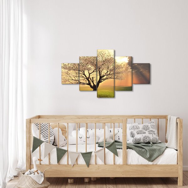 Obraz stromu na louce (125x70 cm)