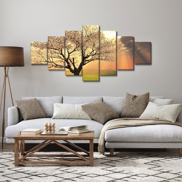 Obraz stromu na louce (210x100 cm)
