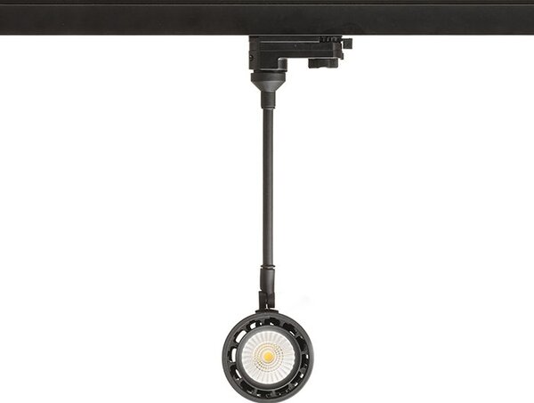 INDY 210 pro tříokr. lištu černá 230V LED 10W 38° 3000K - RED - DESIGN RENDL