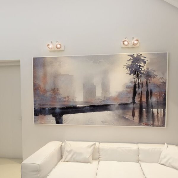 KELLY II nástěnná bílá 230V/12V G53 2x50W - RED - DESIGN RENDL