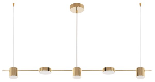 Toolight - LED závěsné svítidlo APP929-5CP, zlatá, OSW-07008