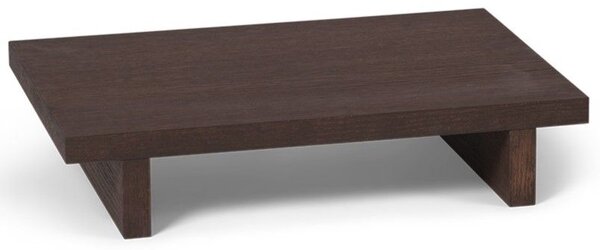Odkládací stolek z dubové dýhy Kona Dark Stained