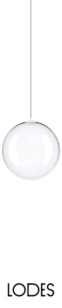 Lodes Designové závěsné LED svítidlo RANDOM SOLO, 1W, ø 12 cm, CRI90 Teplota světla: 2700K, Barva stínidla: Transparentní, Barva kabelu: transparentní