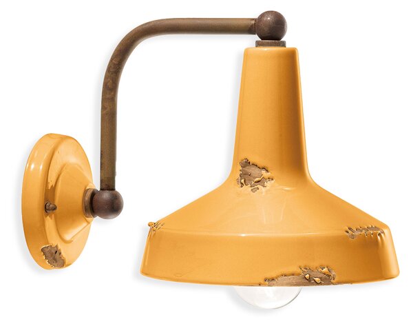 Ferroluce Nástěnné retro svítidlo VINTAGE, š. 28 cm, 1xE27 Barva: Světle modrá
