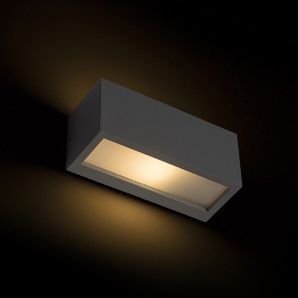 DURANT UP - DOWN nástěnná stříbrnošedá 230V E27 18W IP54 - RED - DESIGN RENDL
