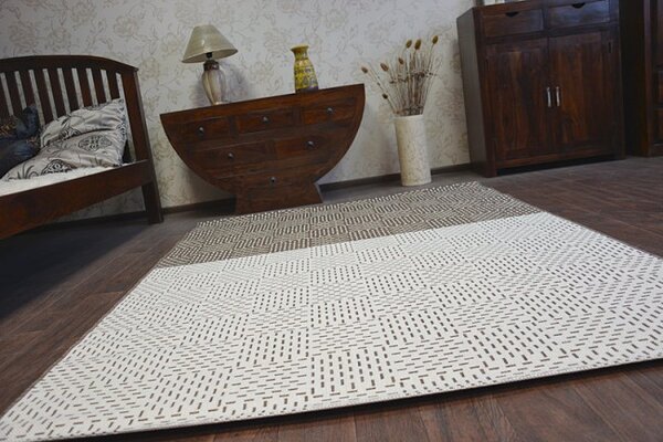 Koberec SIZAL FLAT 48722/608 Dvoubarevný - krém/hnědý