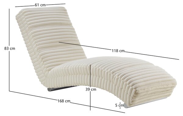 RELAXAČNÍ VÁLENDA, textil, béžová Livetastic - Relaxační křesla, Online Only