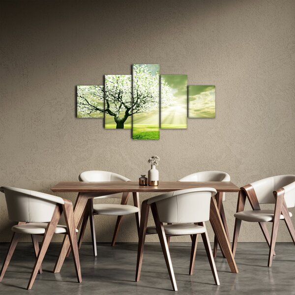 Obraz stromu na louce (125x70 cm)