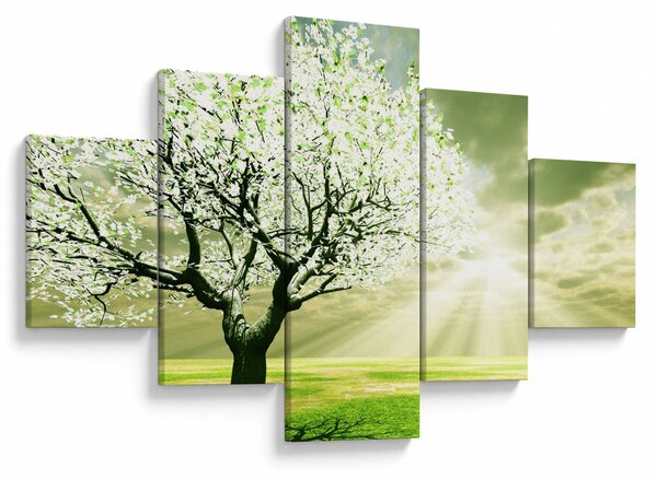 Obraz stromu na louce (125x70 cm)
