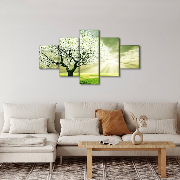 Obraz stromu na louce (125x70 cm)