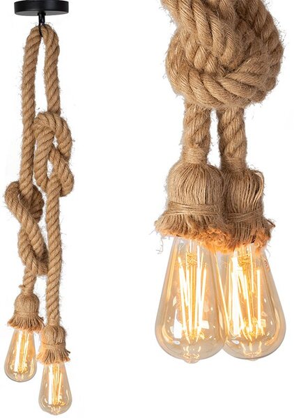 Toolight Moderní závěsné stropní svítidlo - lano APP419-2CP