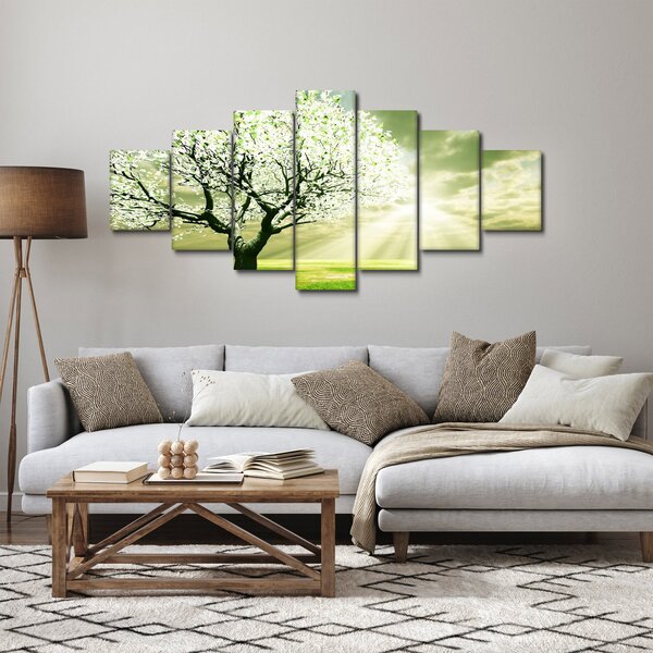 Obraz stromu na louce (210x100 cm)