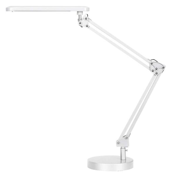 Rabalux 4407 COLIN - Bílá LED lampa na pracovní stůl, LED 6W, 4000K (Moderní naklápěcé lampička, ideální pro školáky a do kanceláře)