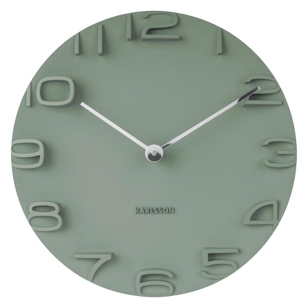 NÁSTĚNNÉ HODINY zelená 42/42/5 cm Karlsson - Nástěnné hodiny, Online Only