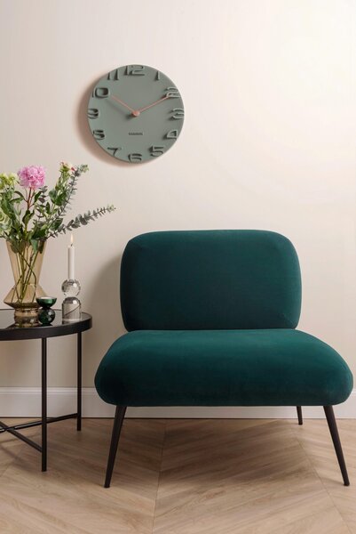 NÁSTĚNNÉ HODINY zelená 42/42/5 cm Karlsson - Nástěnné hodiny, Online Only
