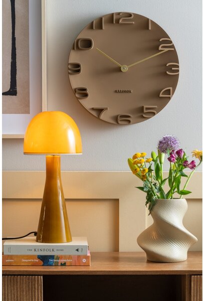 Karlsson Designové nástěnné hodiny 5311BR Karlsson, cappuccino